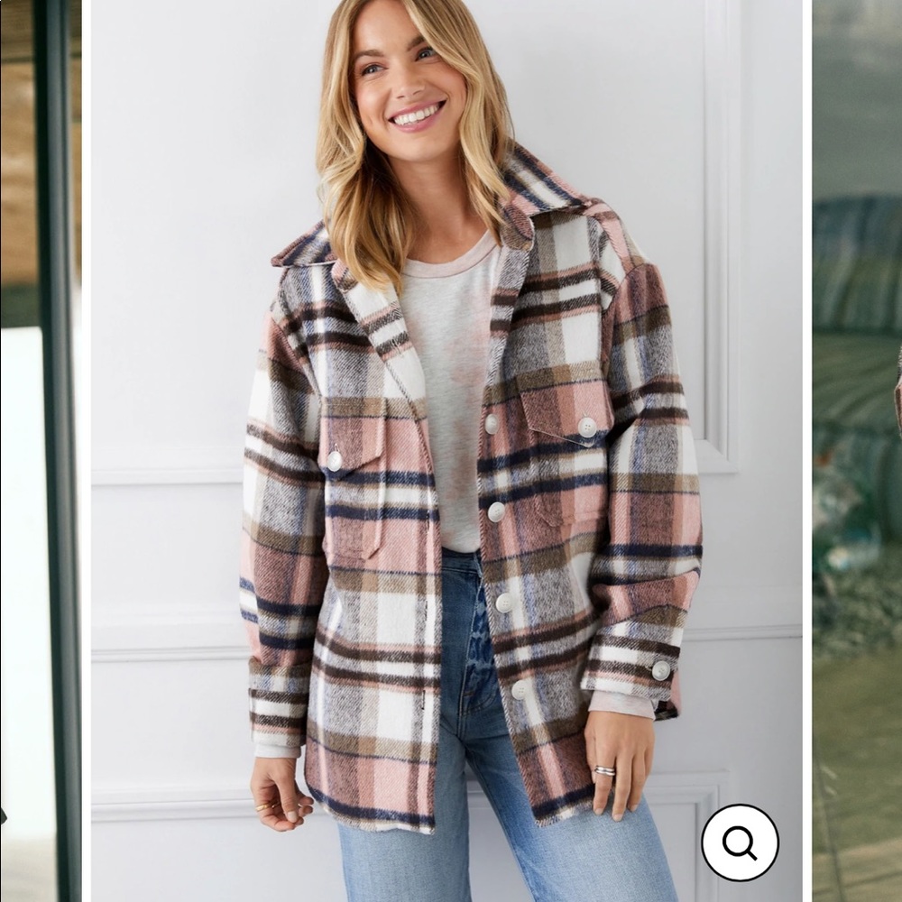 Fifteen Twenty Plaid Shirt Jacket Size Small